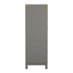 Commode 5 tiroirs avec accents dorés