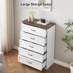Commode de chambre moderne à 6 tiroirs, organisateur de rangement tour de placard