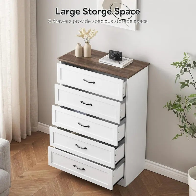 Commode de chambre moderne à 6 tiroirs, organisateur de rangement tour de placard