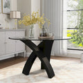 Table à manger ronde en verre Zibo contemporaine de 52 pouces Furniture of America