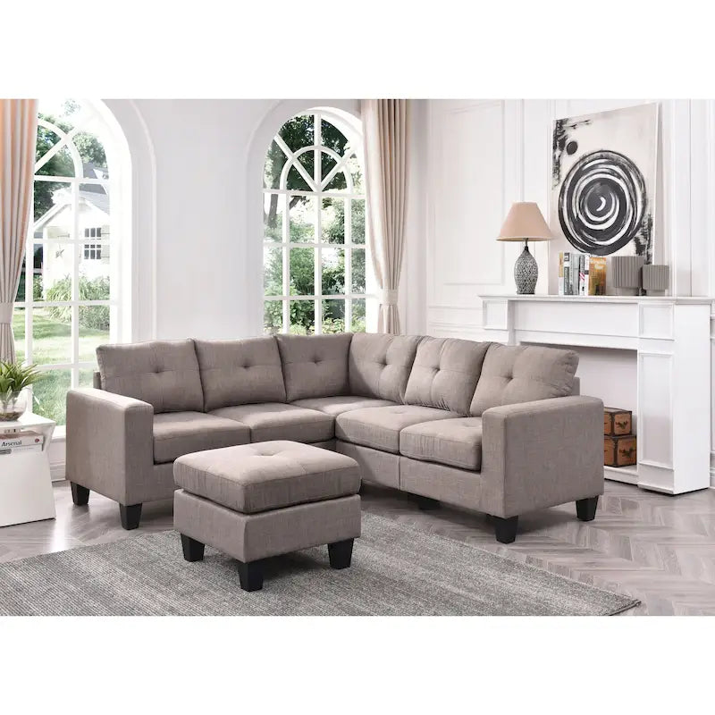 Canapé d'angle en tissu Newbury Twill