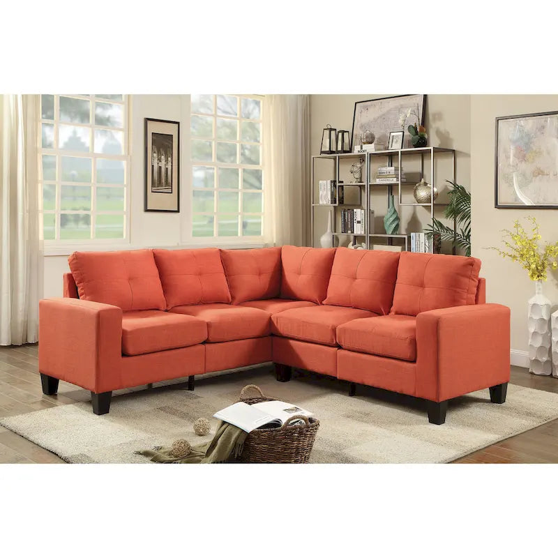 Canapé d'angle en tissu Newbury Twill