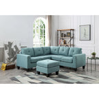 Canapé d'angle en tissu Newbury Twill