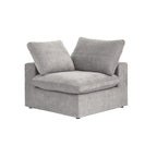 Canapé d'angle 3 places contemporain de 305 cm avec coussins garnis de duvet souple