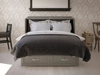 Coffre-lit escamotable Queen avec matelas et chargeur intégré