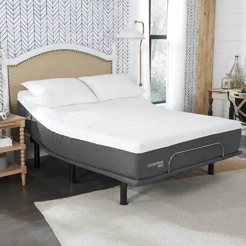 de l'ensemble matelas et sommier réglable de 30 cm