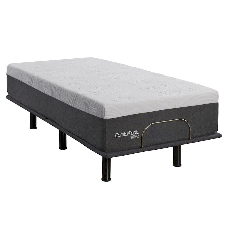 de l'ensemble matelas et sommier réglable de 30 cm