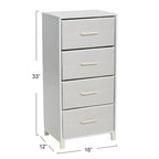Commode de rangement Household Essentials à 4 tiroirs