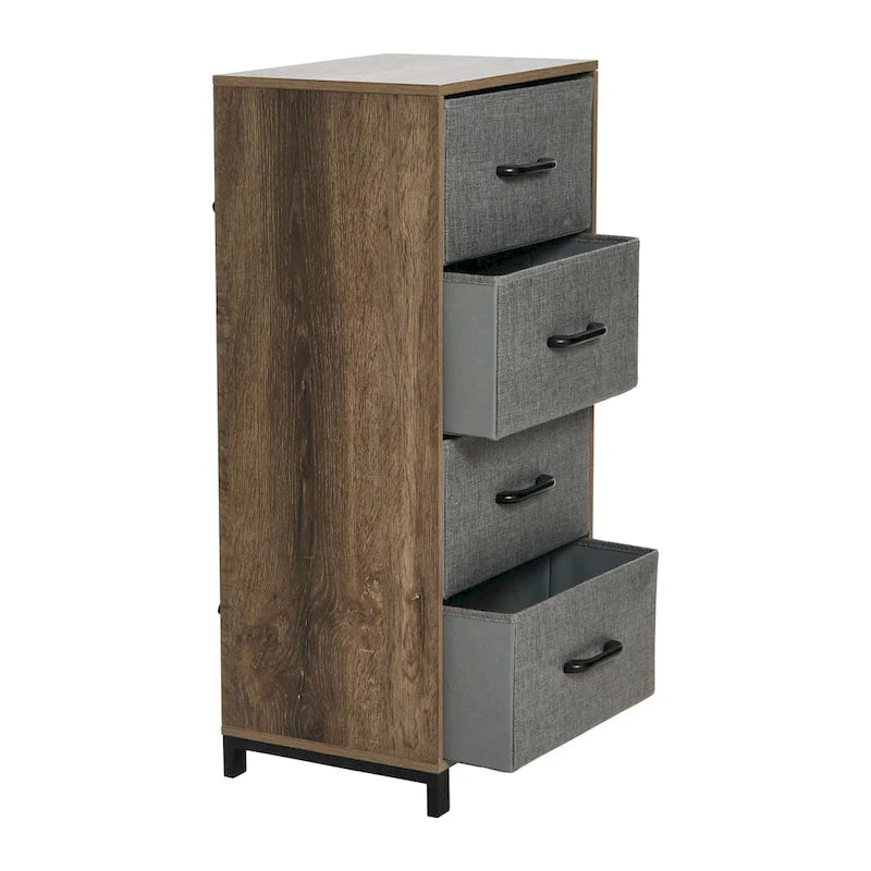 Commode de rangement Household Essentials à 4 tiroirs