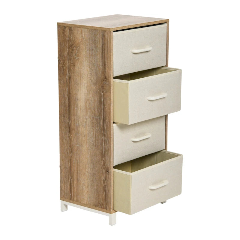 Commode de rangement Household Essentials à 4 tiroirs