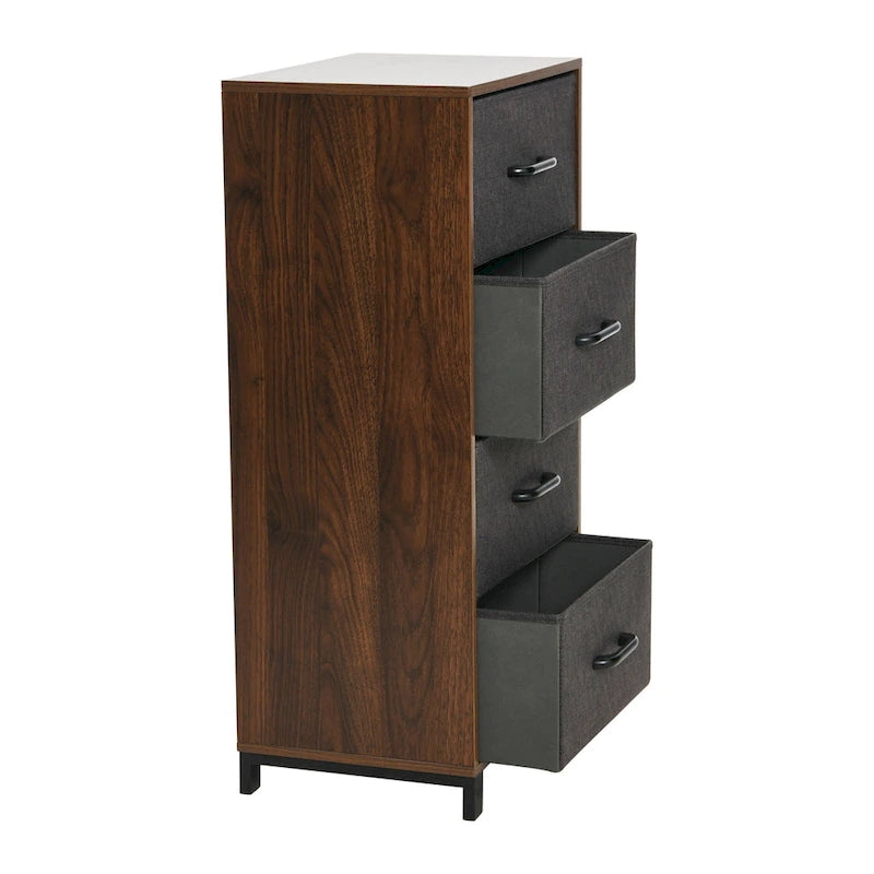 Commode de rangement Household Essentials à 4 tiroirs