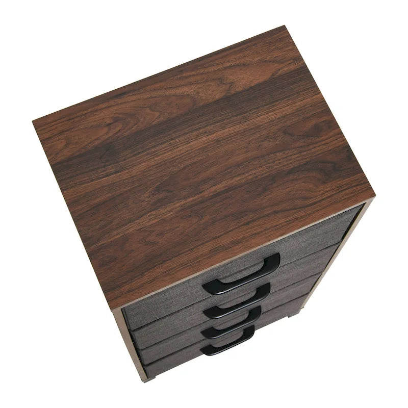 Commode de rangement Household Essentials à 4 tiroirs