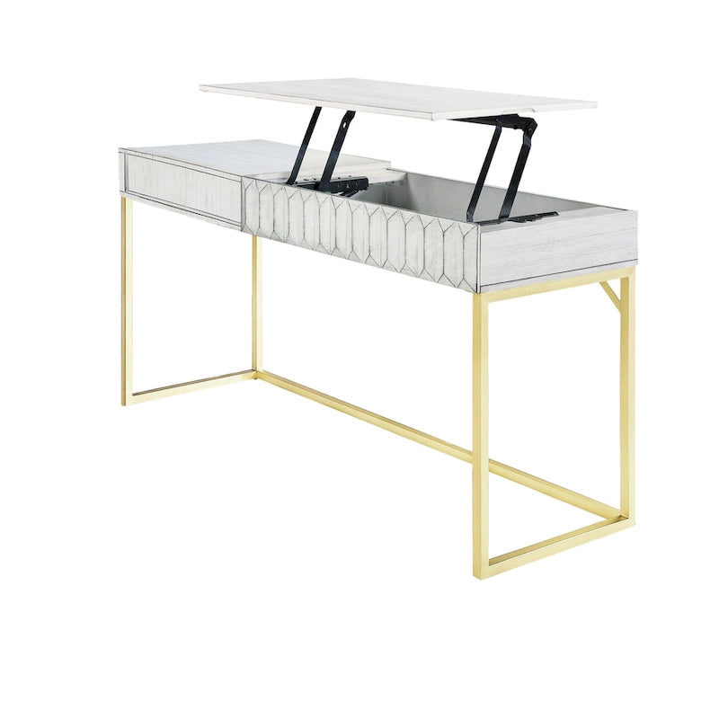 Bureau assis-debout relevable en métal de 57 pouces par Furniture