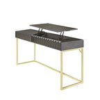 Bureau assis-debout relevable en métal de 57 pouces par Furniture