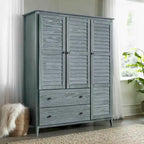 Armoire 3 portes en bois massif Greenport de Grain Wood Furniture