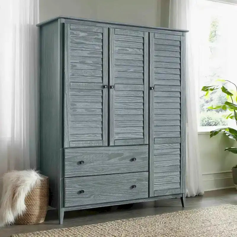 Armoire 3 portes en bois massif Greenport de Grain Wood Furniture