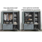 Armoire 3 portes en bois massif Greenport de Grain Wood Furniture