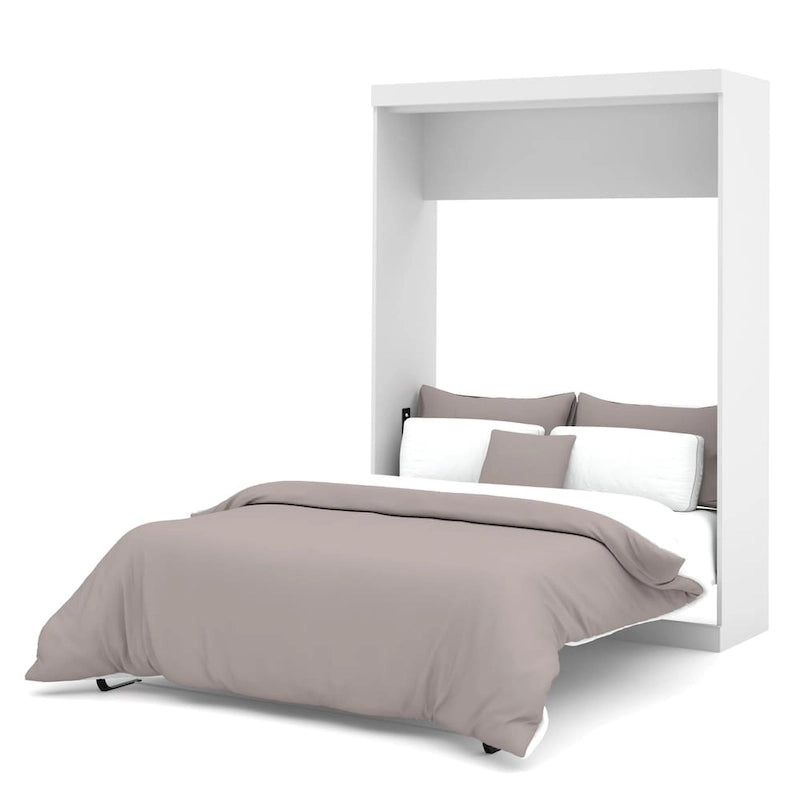 Lit escamotable Bestar Nebula Full avec rangement, lit mural pour chambre d'amis
