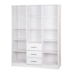 Palace Imports Armoire Cosmo 3 portes 100 % bois massif avec portes en bois massif ou portes miroir