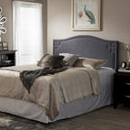 Copper Grove Daisy Modern Dark Grey Upholstered Headboard
