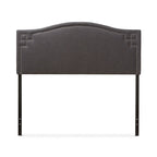 Tête de lit moderne capitonnée gris foncé