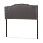 Tête de lit moderne capitonnée gris foncé