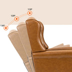 Fauteuil de bureau classique de direction à dossier haut avec oreilles