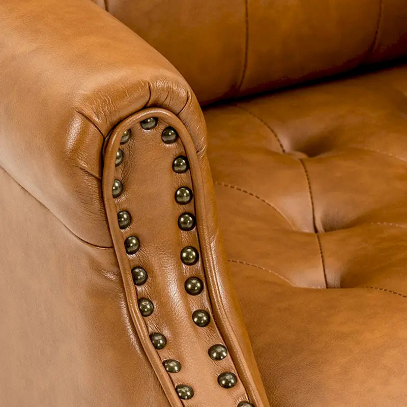 Fauteuil de bureau classique de direction à dossier haut avec oreilles