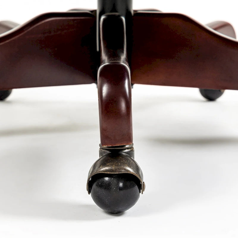 Fauteuil de bureau classique de direction à dossier haut avec oreilles