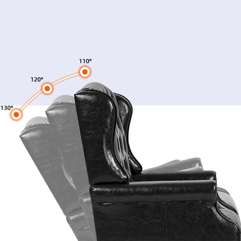 Fauteuil de bureau classique de direction à dossier haut avec oreilles