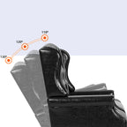 Fauteuil de bureau classique de direction à dossier haut avec oreilles