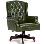 Fauteuil de bureau classique de direction à dossier haut avec oreilles