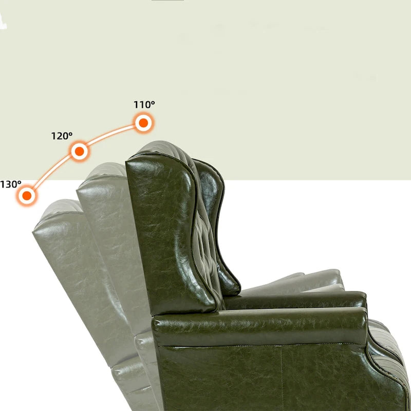 Fauteuil de bureau classique de direction à dossier haut avec oreilles