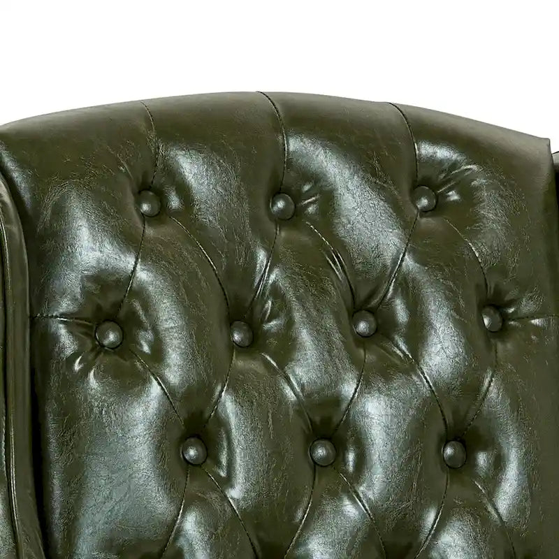 Fauteuil de bureau classique de direction à dossier haut avec oreilles
