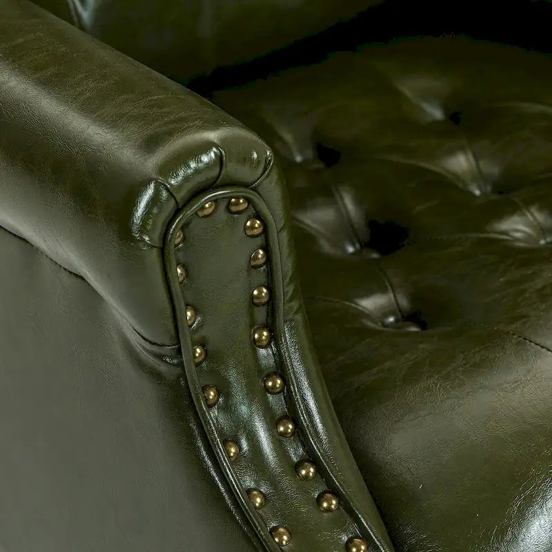 Fauteuil de bureau classique de direction à dossier haut avec oreilles