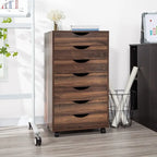 Classeurs de bureau, classeurs en bois pour bureau à domicile, classeur latéral, classeur mobile à tiroirs - Gris