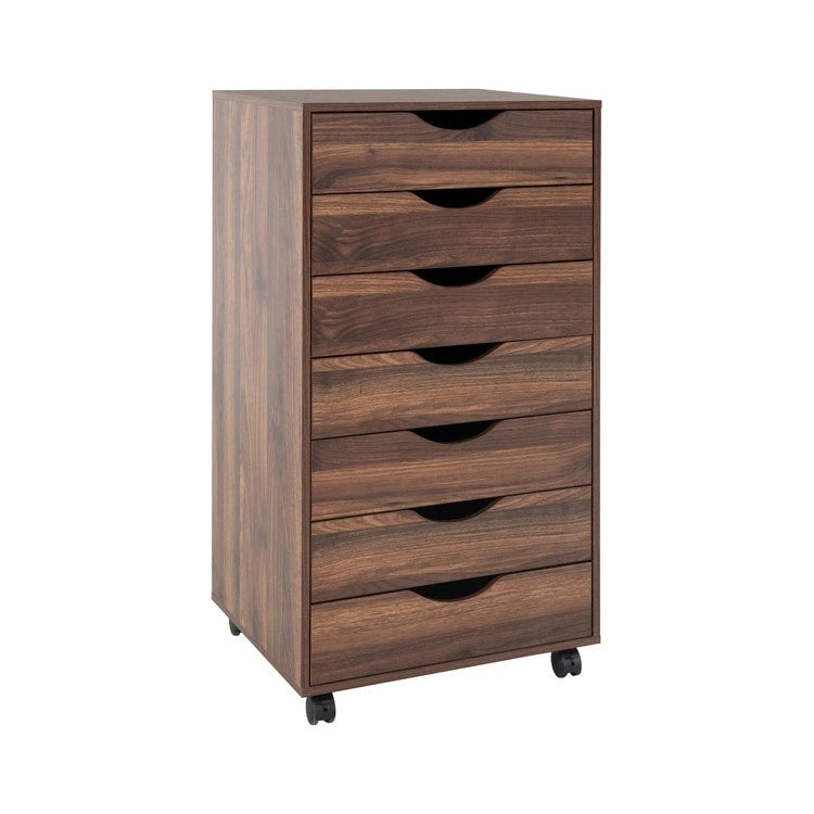 Classeurs de bureau, classeurs en bois pour bureau à domicile, classeur latéral, classeur mobile à tiroirs - Gris