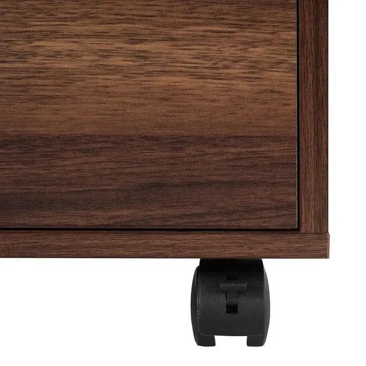 Classeurs de bureau, classeurs en bois pour bureau à domicile, classeur latéral, classeur mobile à tiroirs - Gris
