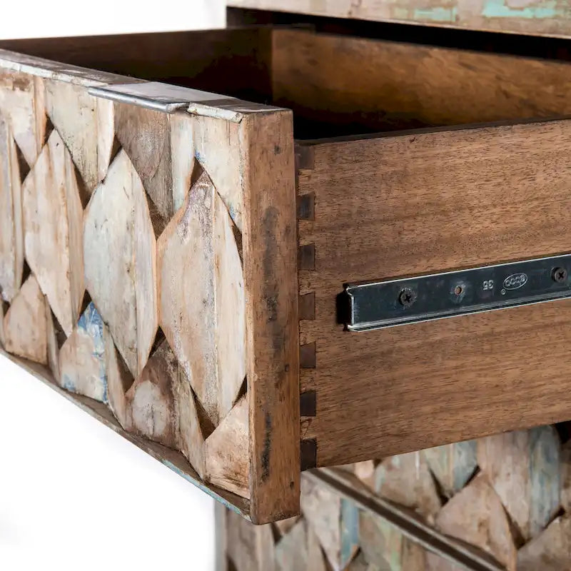 Commode en teck recyclé vintage Cordoba