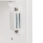 Armoire murale de salle de bain à porte simple avec miroir et étagère, coloris blanc