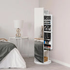 Miroir-armoire à bijoux pleine longueur 360° avec portemanteau – S.O.