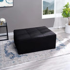Lit convertible, Lit ottoman multifonction 4 en 1, Fauteuil-lit en lin respirant, Canapé-lit convertible