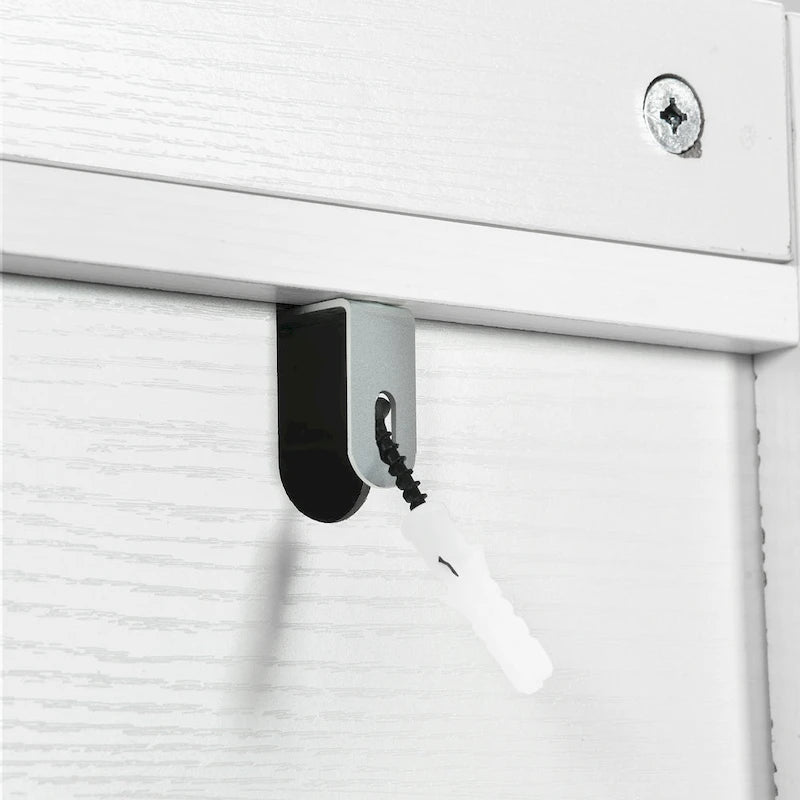 Étagère de rangement de 61 po pour dessus de toilette avec porte coulissante de style rustique et base en métal