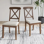Ensemble de salle à manger 7 pièces en bois style rustique CraftPorch