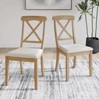 Ensemble de salle à manger 7 pièces en bois style rustique CraftPorch