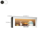 Vaisseliers de cuisine blancs en bois à fixation murale