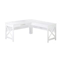 Bureau en L de style ferme moderne avec tiroir