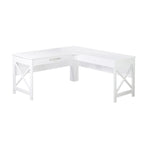 Bureau en L de style ferme moderne avec tiroir