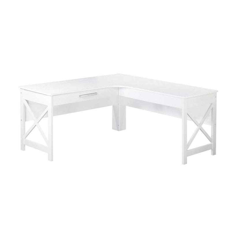 Bureau en L de style ferme moderne avec tiroir