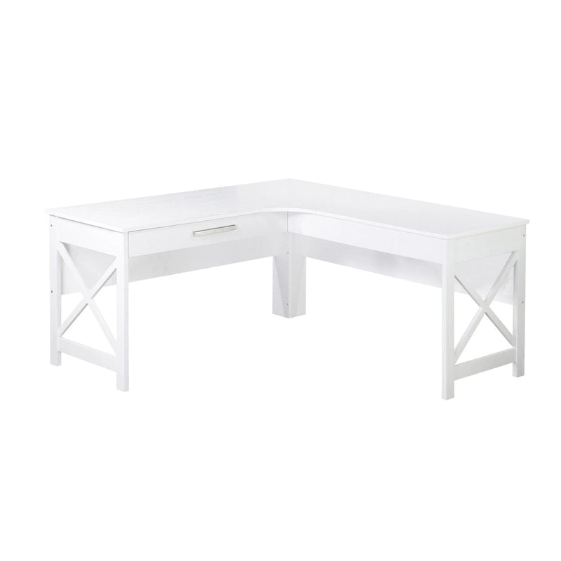 Bureau en L de style ferme moderne avec tiroir